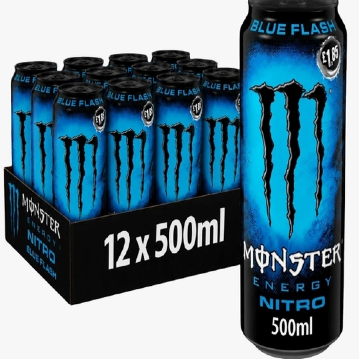 Monster nitro blue flash 12x500ml